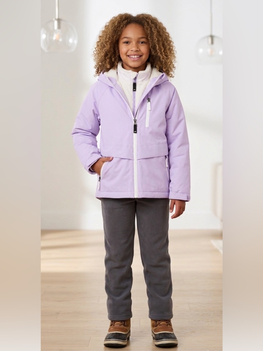 Ozark Trail Girls Systems 4-in-1 Sweet Violet Jacket, NWT